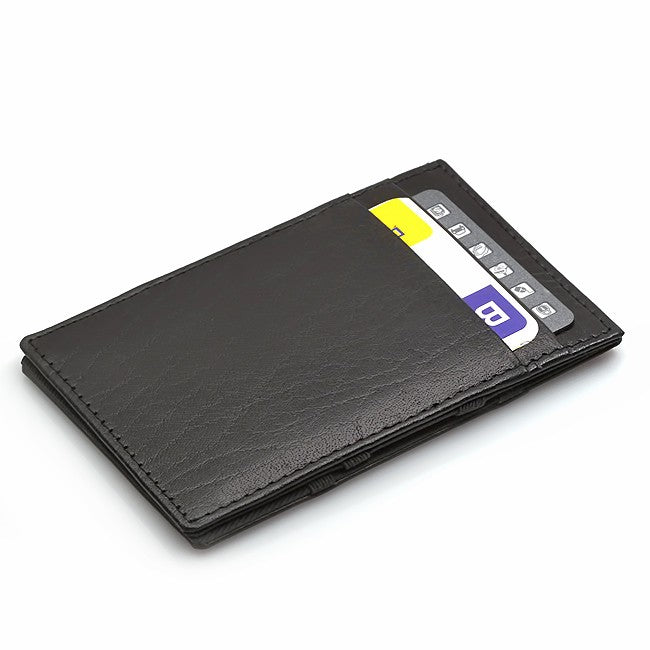 Genuine Black Leather Magic Wallet