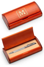 Split Monogram Theme Personalized Diamond Cut Ballpoint Pen Gift Set