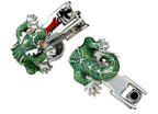 Hand Painted Enamel & Sterling Silver Gecko Cufflinks by Jan Leslie