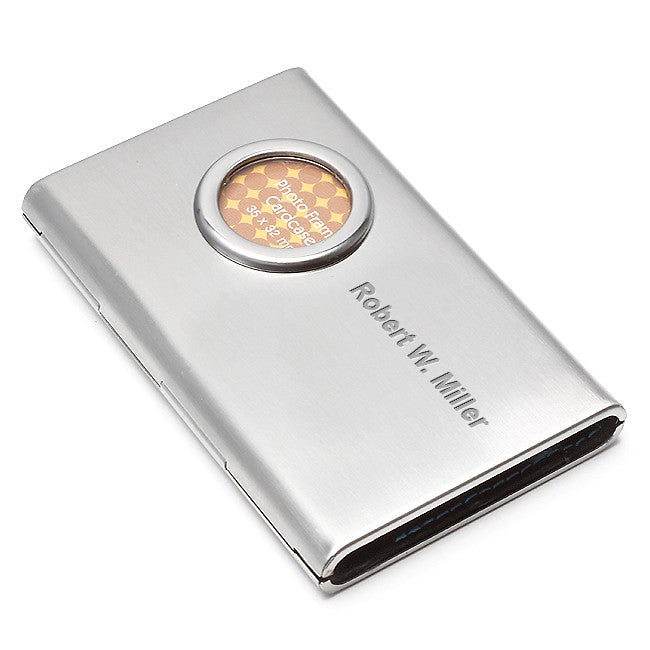 Photo Frame Personalized Business Card Holder - Executive Gift Shoppe