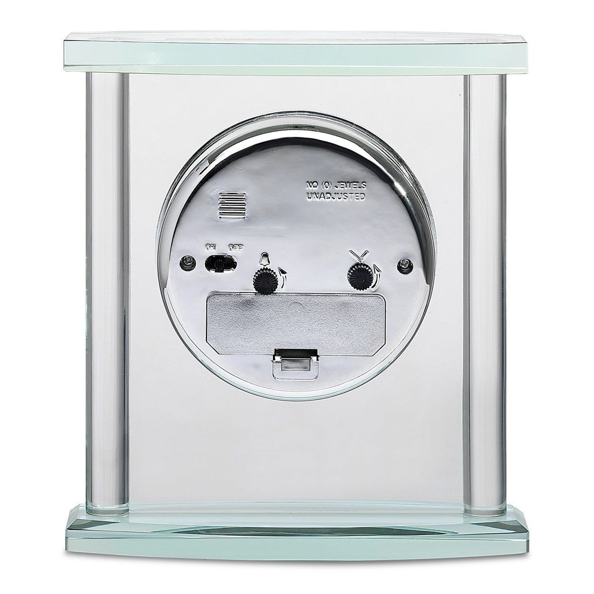Personalized Glass Clock with Silver Finish Accents - Executive Gift Shoppe