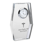 Doctor Personalized Crystal Desk Clock