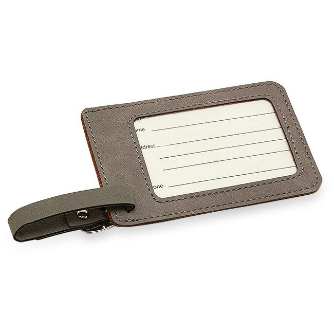 Personalized Charcoal Luggage Tag