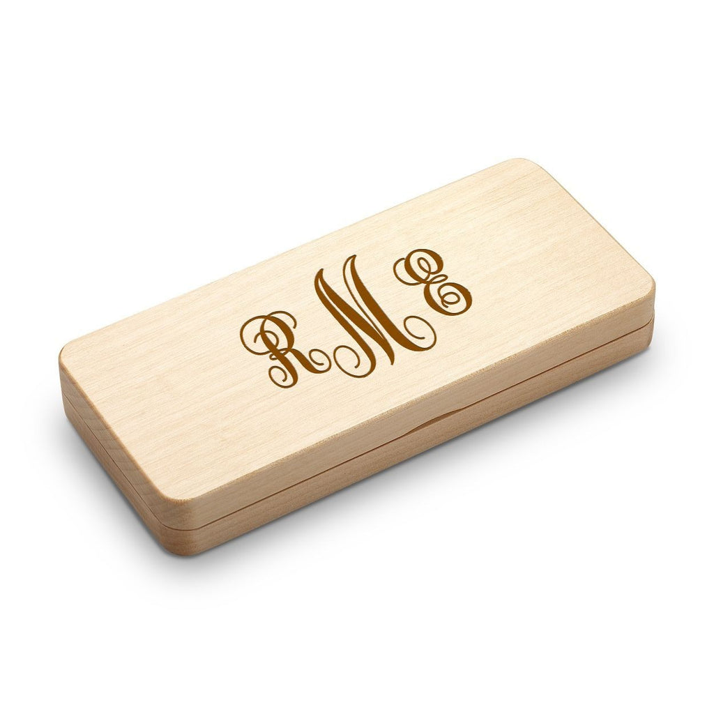 Script Monogram Elegance Collection Cherrywood Pen & Letter Opener Set