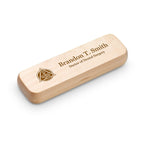 Dentist Theme Laser Engraved Maple Wood Double Pen and Box Set