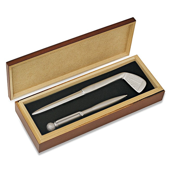 Anniversary Gifts Golfer's Pen & Letter Opener Set