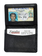 Leather Credit Card Wallet w/ ID Window - Executive Gift Shoppe