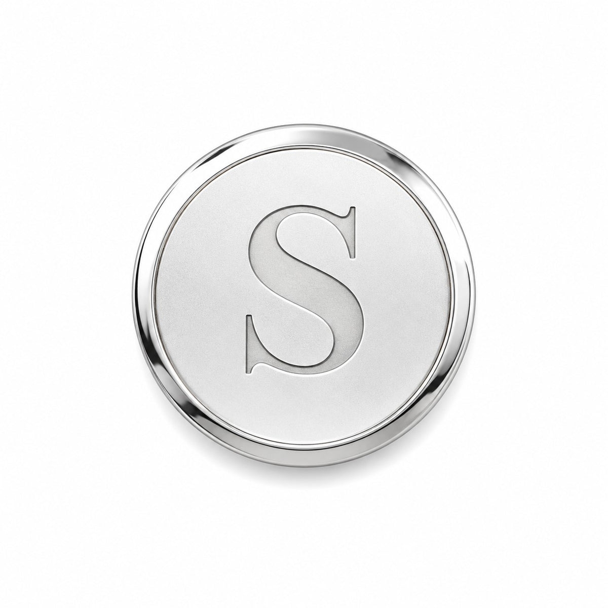Classic Collection Round Engraved Sterling Silver Tie Tack