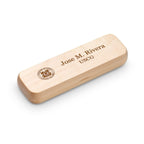 Coast Guard Theme Personalized Maple Wood Double Pen and Box Set