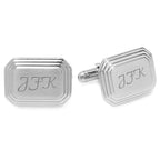 Step Collection Engravable Stainless Steel Cufflinks