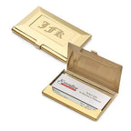 Brass Frame Style Engraved Business Card Holder - Executive Gift Shoppe