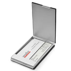 Faux Black Leather Business Card Holder - Executive Gift Shoppe