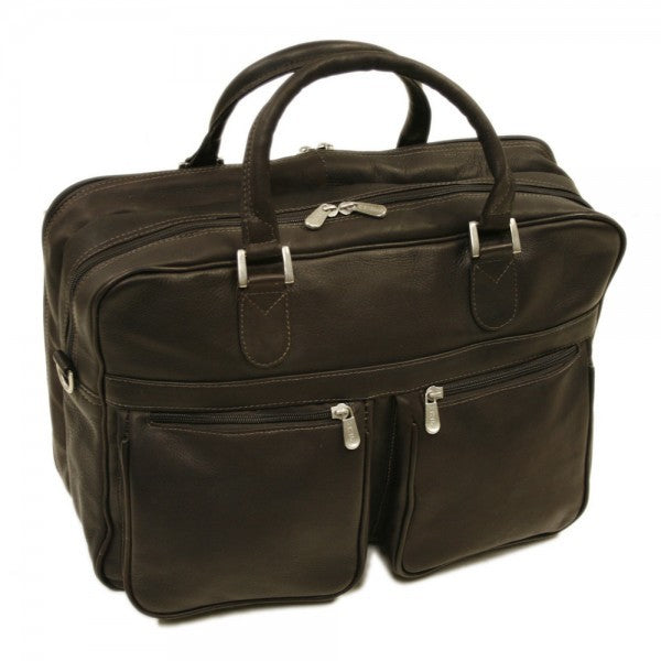 Checkpoint Friendly Laptop Briefcase/Overnighter by Piel Leather - Free Personalization