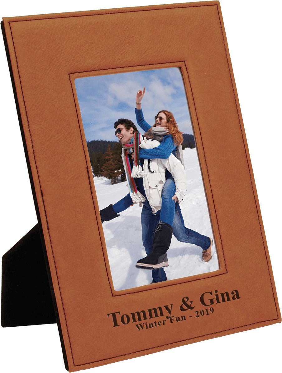 Personalized Rawhide 5" x 7" Picture Frame