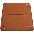 Personalized Rawhide Men's Valet Tray with Folding Snaps