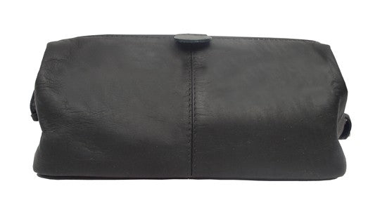 Deluxe Leather Travel Toiletry Bag
