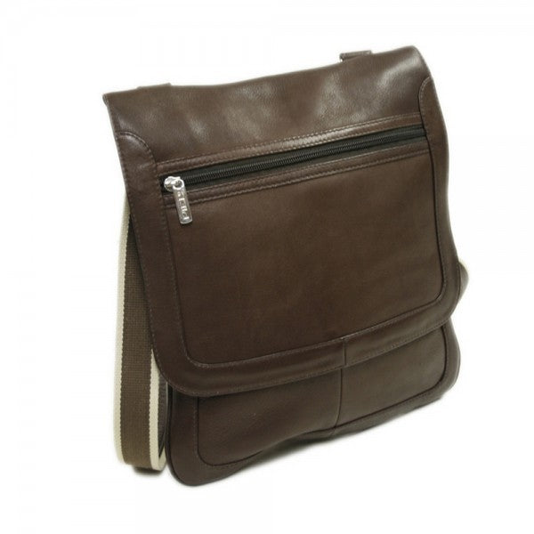 Small Vertical Messenger Bag by Piel Leather - Free Personalization