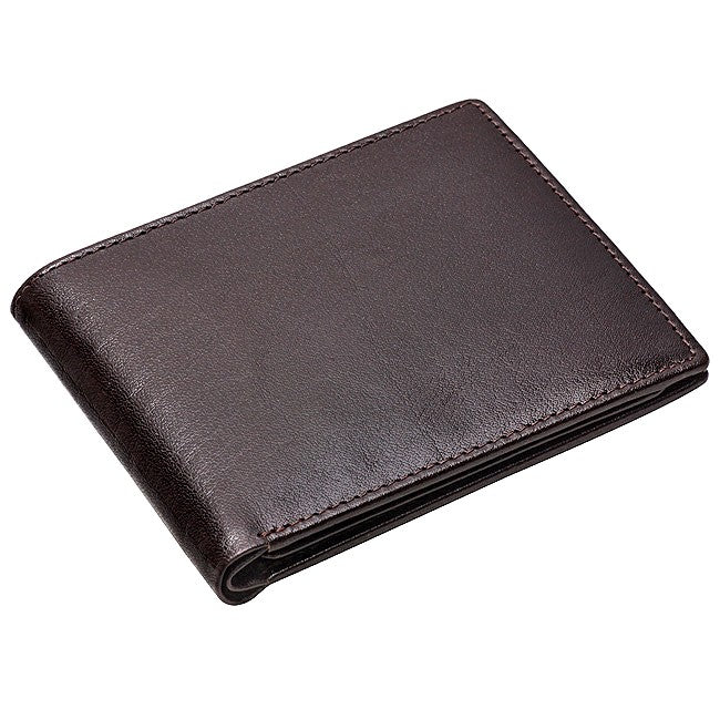 Classic Leather Bifold Wallet with ID Flap - Executive Gift Shoppe