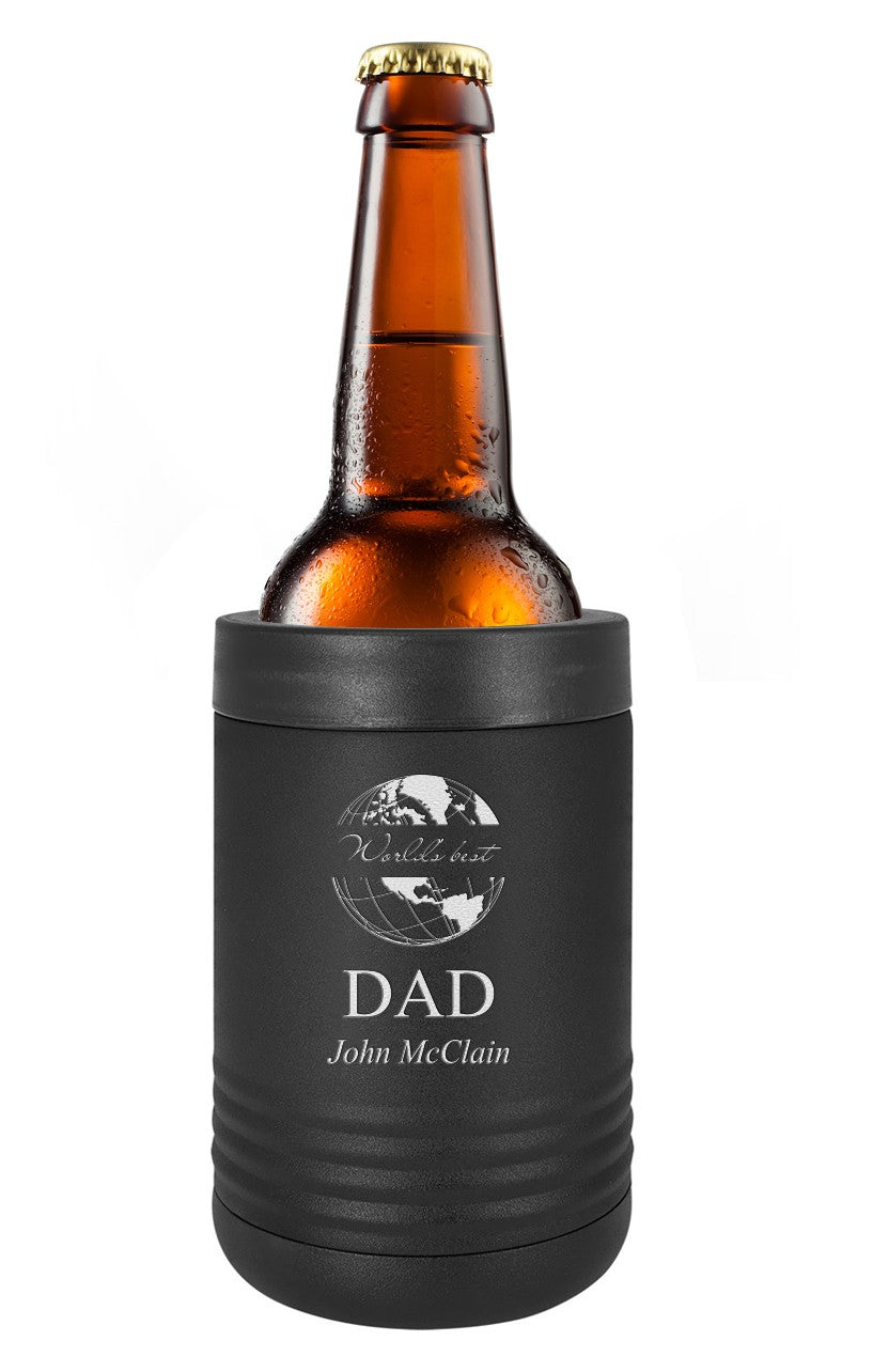 World's Best Dad Personalized Insulated Can & Bottle Holder - Discontinued
