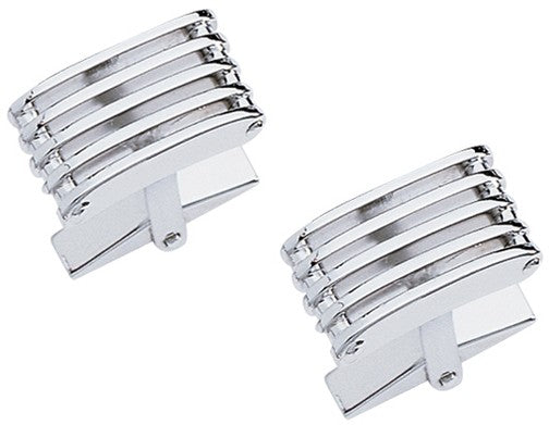 Linear Collection Sterling Silver Cufflinks
