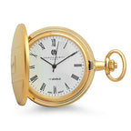 Gold Mechanical Engravable Charles Hubert Pocket Watch & Chain #3840 - Executive Gift Shoppe