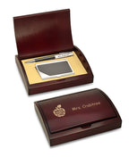 Best Teacher Ever Pen & Card Holder Set - Personalized
