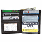 Genuine Leather 13 Card Credit Card Holder with ID Window