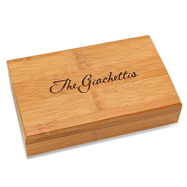 Personalized Bamboo 2 Piece Wine Tool Set - Executive Gift Shoppe