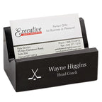 Hockey Themed Personalized Desktop Business Card Holder