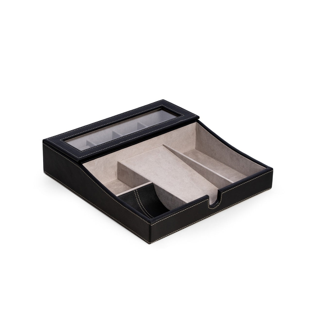 Leather Valet Box With Phone Tray