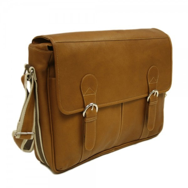 Classic Expandable Messenger Bag by Piel Leather - Free Personalization