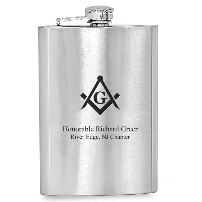 Masonic Symbol Flask - Executive Gift Shoppe