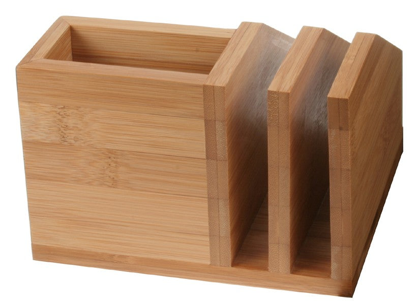 Bamboo Letter File & Desktop Organizer