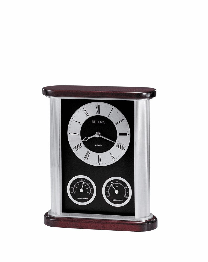Belvedere Executive Collection Personalized Desk Clock by Bulova