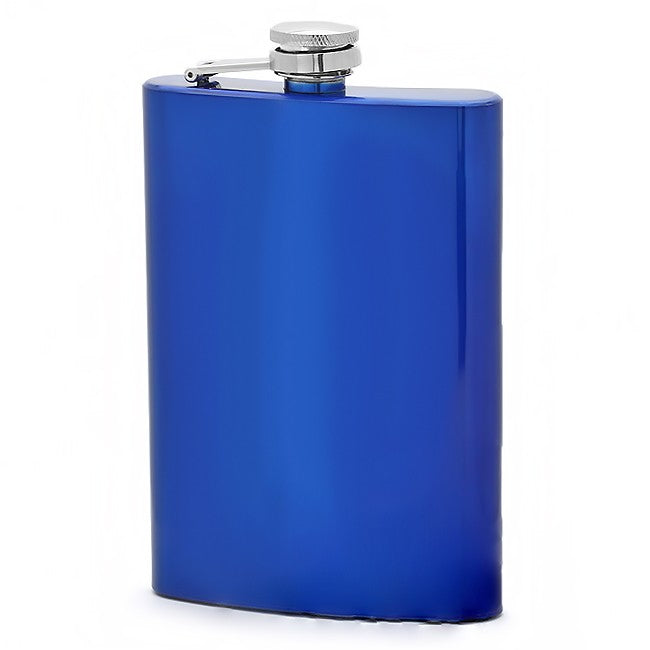 Vibrant Blue Personalized Flask - Executive Gift Shoppe