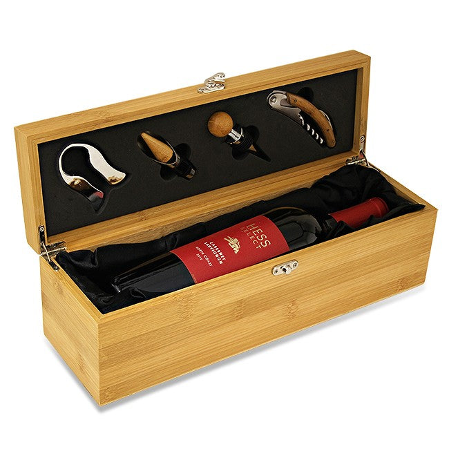 World's Best Boss Bamboo Wine Box