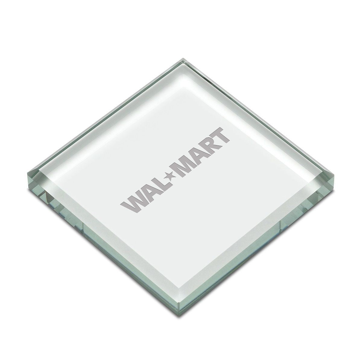 Jade Glass Square Paperweight with Free Laser Engraving