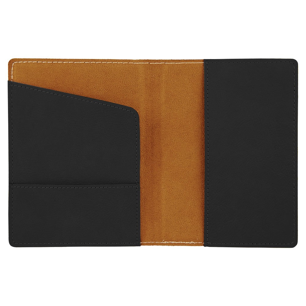 Personalized Black & Gold Passport Holder