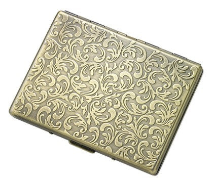 Floral Design Single Sided Cigarette Case for Kings and 100s