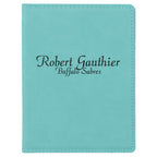 Personalized Teal Passport Holder