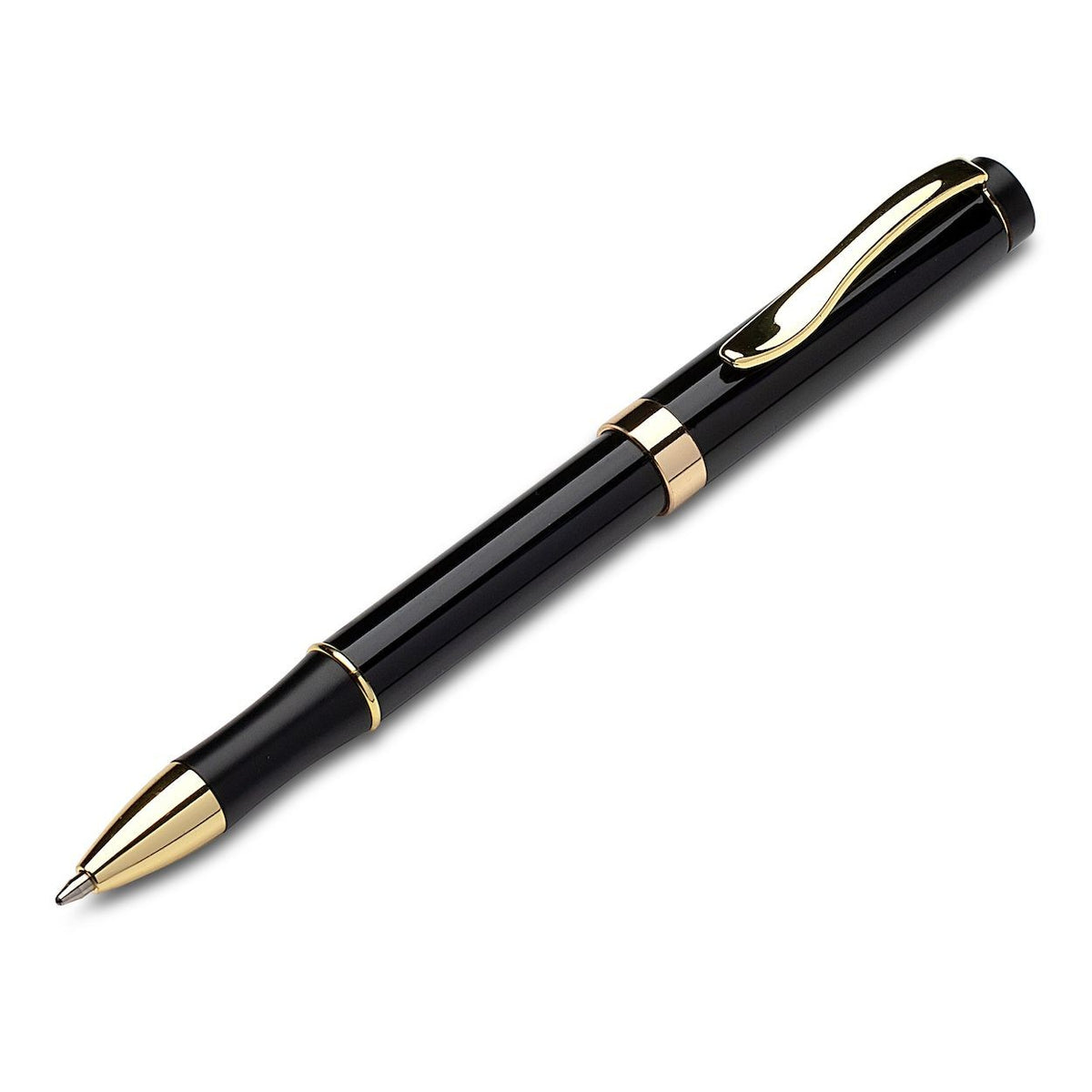 Executive Collection Laser Engraved Black & Gold Ballpoint Pen