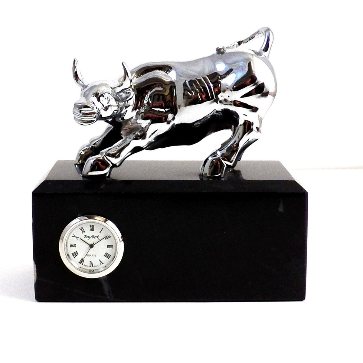 Personalized Bull Desk Clock