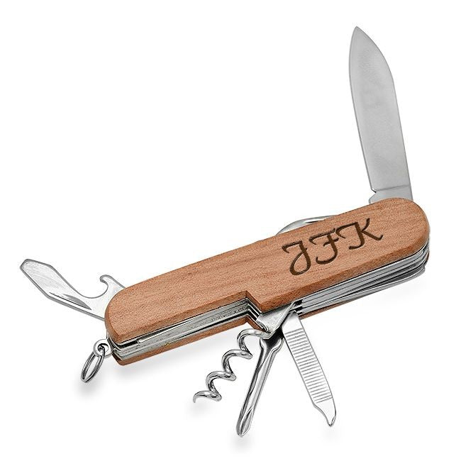 Personalized Wood Pocket Knife/Multi-Tool