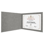 Personalized Gray Certificate Holder