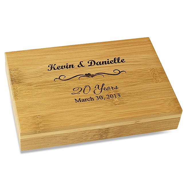 Anniversary Gift Bamboo 4 Piece Wine Tool Set