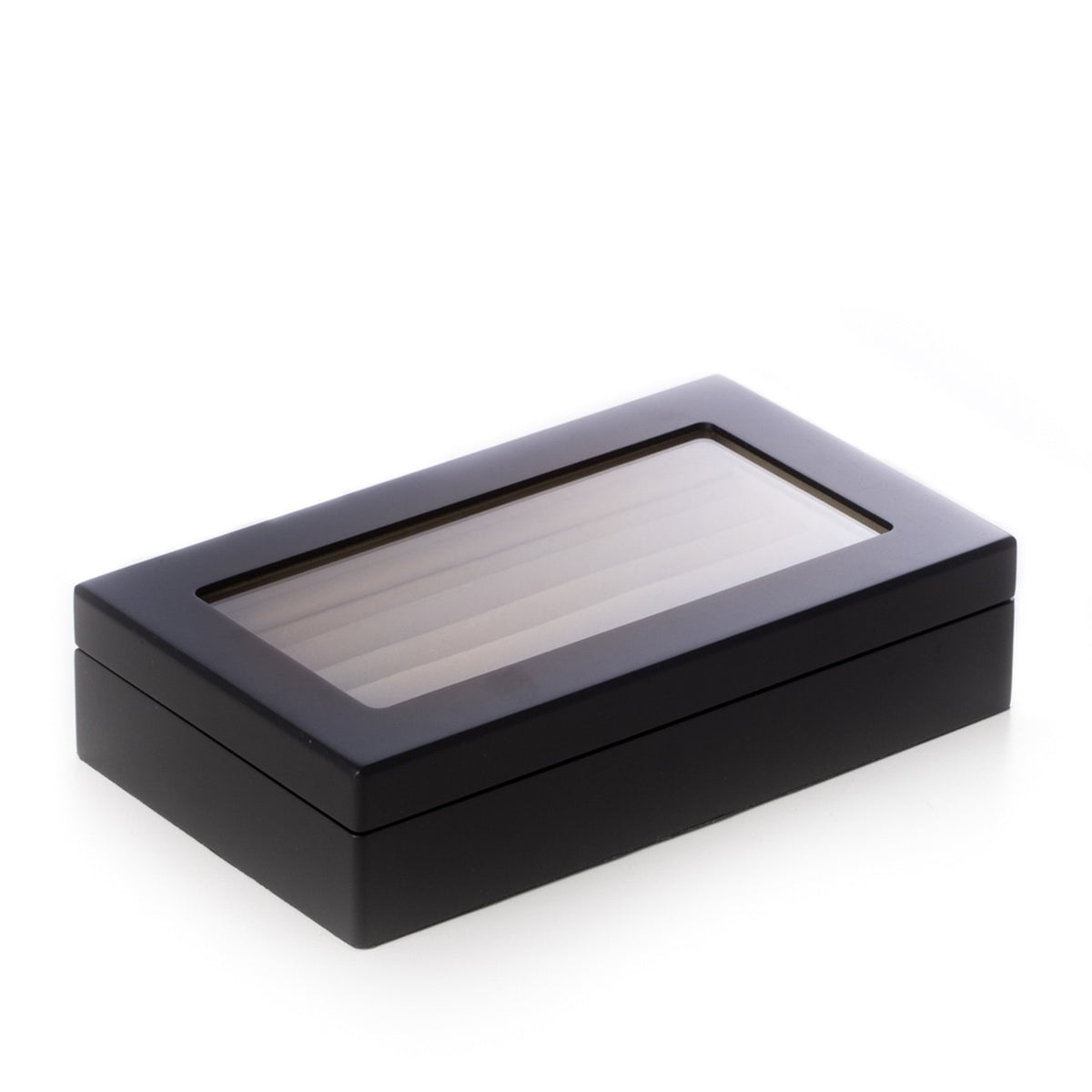 Black Wood Cufflinks Box
