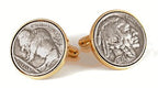 Buffalo Nickel Coin Cufflinks