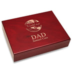World's Best Dad Piano Finish 30 Cigar Humidor