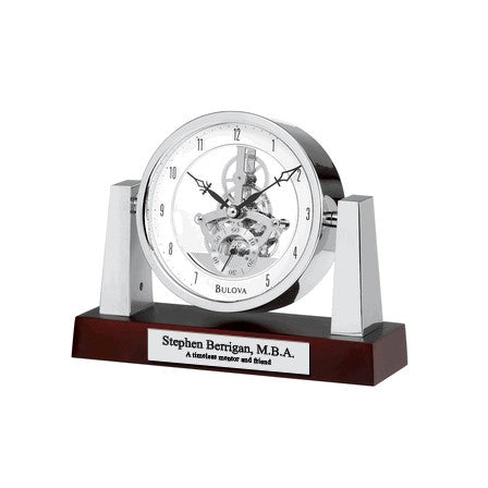 Largo Personalized Tabletop Clock by Bulova