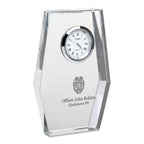 Police Officer Personalized Crystal Desk Clock